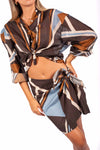 Camicia Semitrasparente Fantasia donna Tensione in - 3