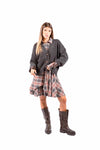 Cardigan Tricot Destrutturato con Dettagli in Ecopelle donna Maryley - 2