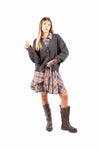 Cardigan Tricot Destrutturato con Dettagli in Ecopelle donna Maryley - 4