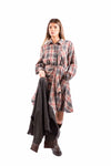 Abito Corto a Quadri Tartan con Drapeggio donna Maryley - 4