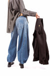 Jeans Barrel Fit con  Fondo Elasticizzato donna Maryley - 3