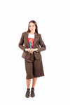 Bermuda Sartoriali con Pinces Cioccolato donna Maryley - 5