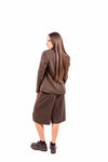 Blazer Sartoriale Cioccolato con Stampe donna Maryley - 4
