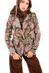 Blazer in Tessuto Jacquard Floreale donna Miss love - 1