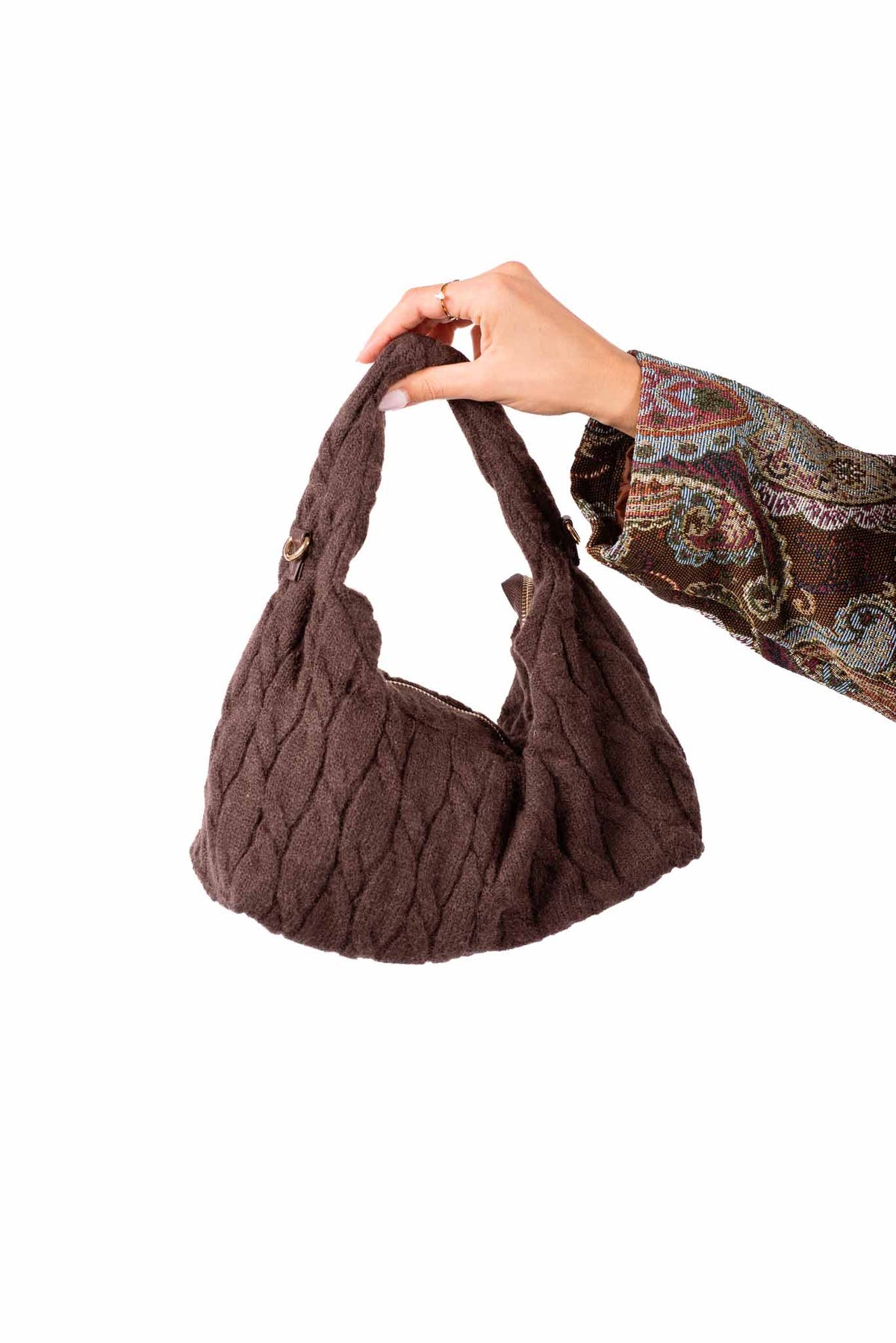 Borsa Hobo a Spalla in Maglia donna Miss love - 1