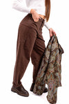 Pantaloni Cargo Slim Fit Cioccolato donna Miss love - 3