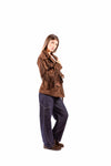 Giacca Marrone con Frange donna Miss love - 5