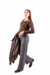 Jeans Straight Fit con Applicazione di Strass donna Miss love - 3