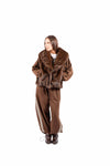 Gilet in Ecopelliccia Cioccolato Reversibile donna Miss love - 2