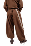 Pantaloni Jogger Cioccolato con Bande donna Miss love - 3