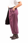 Pantaloni con Pinces e Cintura Bordeaux donna Miss love - 2