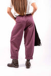 Pantaloni con Pinces e Cintura Bordeaux donna Miss love - 3