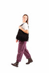 Pantaloni con Pinces e Cintura Bordeaux donna Miss love - 5