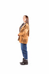 Giacca Western in Suede Cammello con Frange donna Miss love - 2