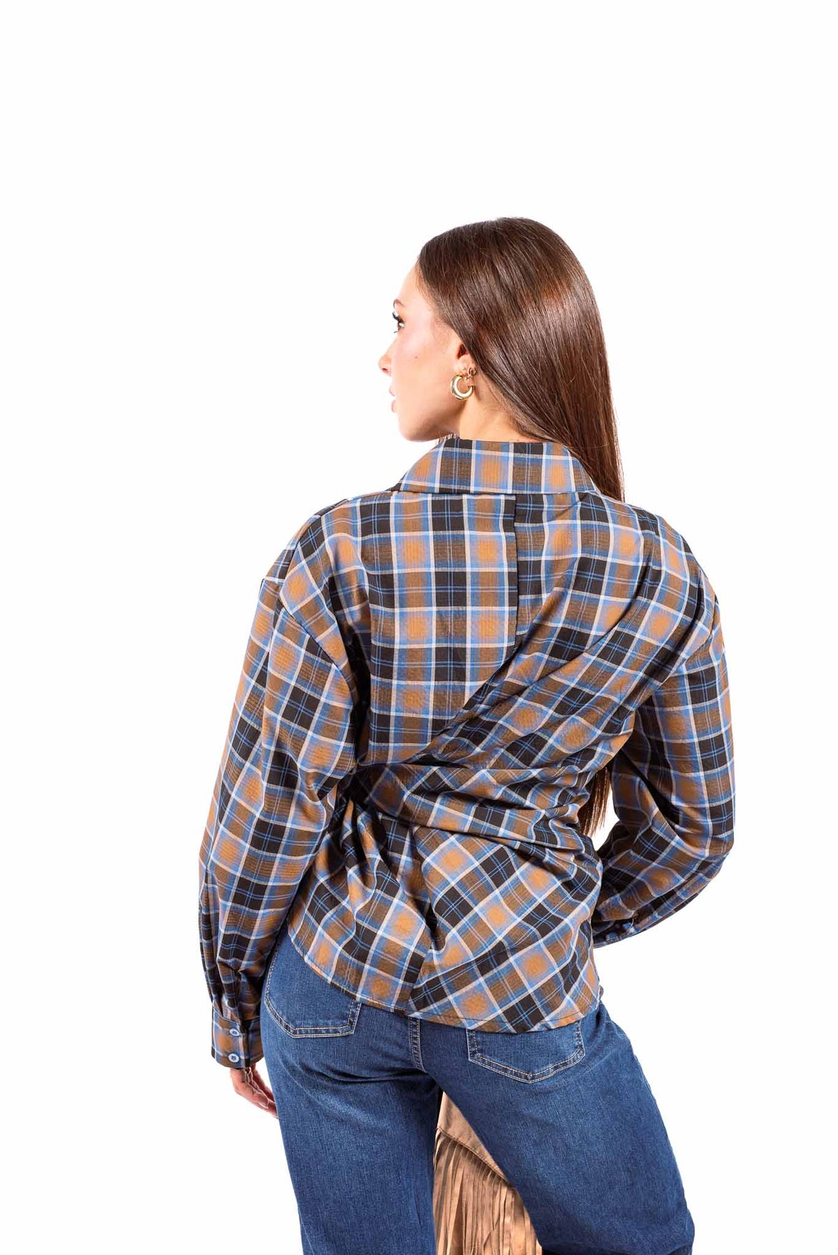 Camicia Check a Portafoglio con Nodo donna Miss love - 4