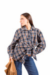 Camicia Check a Portafoglio con Nodo donna Miss love - 3