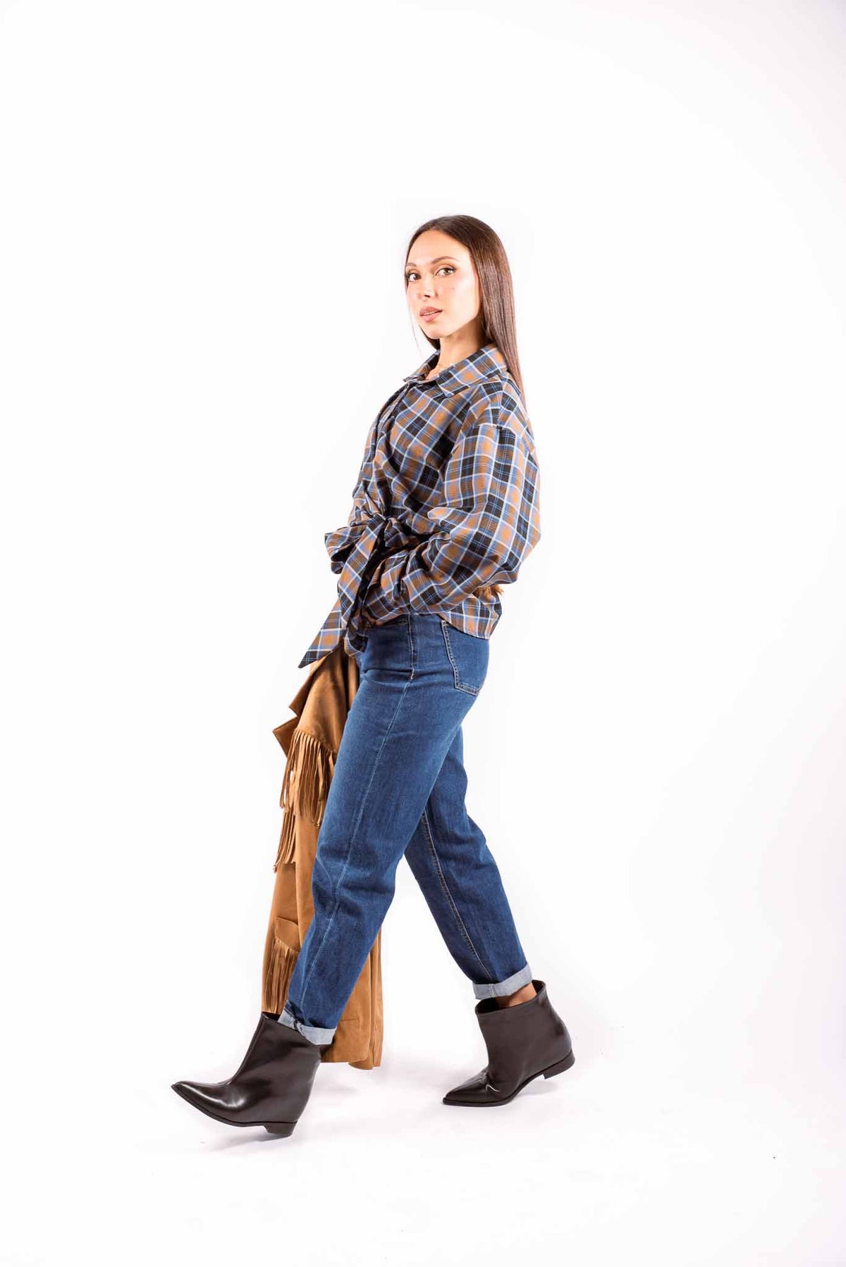 Jeans Regular Fit con Risvolto donna Miss love - 4