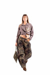 Camicia Corta Tortora con Taschino in Paillettes donna Miss love - 2