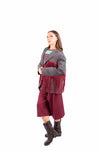 Blazer Sartoriale Grigio con Frange Bordeaux donna Tensione in - 2