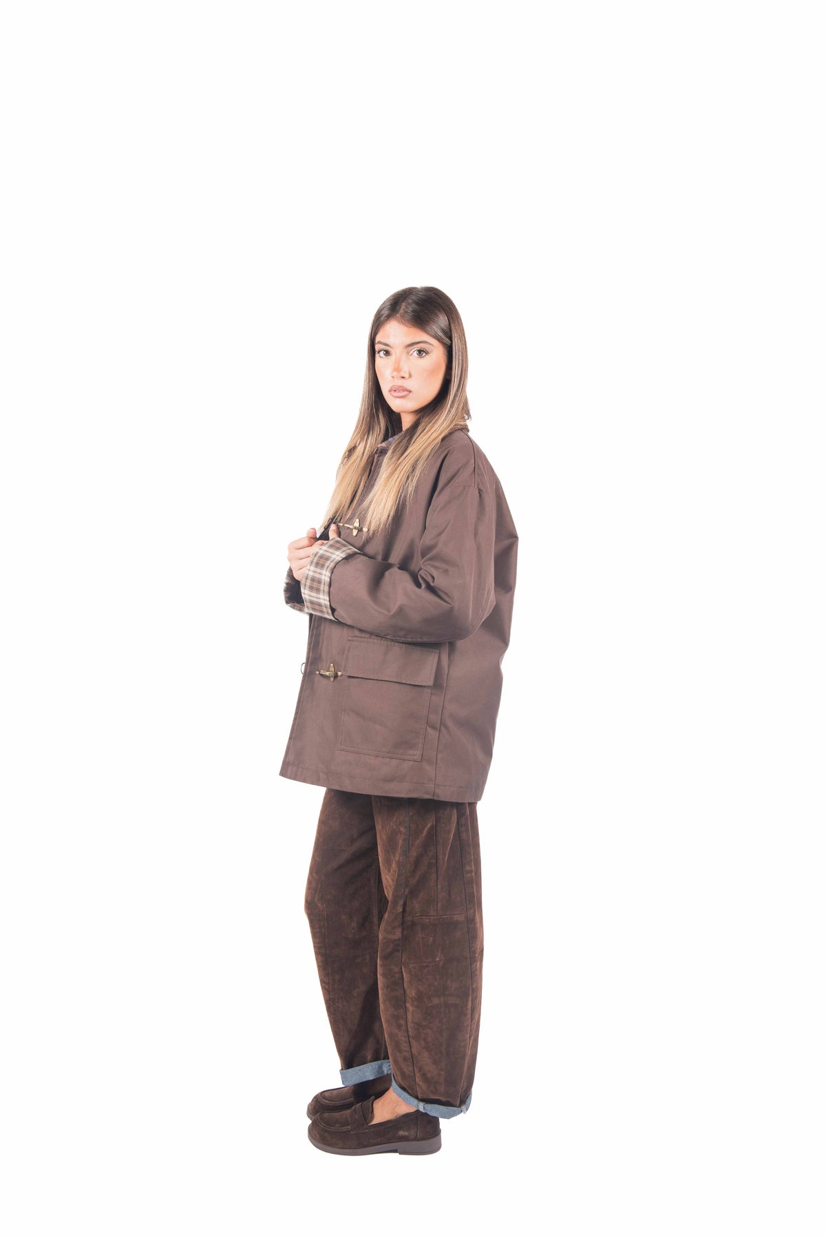 Giacca imbottita Oversize con Ganci Metallici donna Miss love - 5