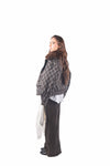 Giacca a Quadri con Collo in Ecopelliccia donna Miss love - 4