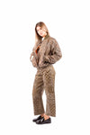 Pantaloni Wide Leg Fantasia Paisley Militare donna Tensione in - 5