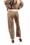 Pantaloni Wide Leg Fantasia Paisley Militare donna Tensione in - 3