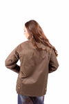 Giubbino Country-Utility Marrone con Colletto in Velluto donna Tensione in - 2