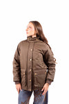 Giubbino Country-Utility Marrone con Colletto in Velluto donna Tensione in - 1