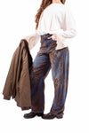 Jeans Barrel Fit con Flocking Floreale donna Tensione in - 2