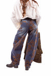 Jeans Barrel Fit con Flocking Floreale donna Tensione in - 3