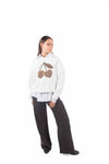Felpa Girocollo con Grafica Panna donna Miss love - 2