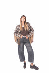 Blazer a Quadri con Frange Scamosciate donna Miss love - 5