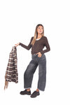 Jeans Barrel Fit Grigio Sfumato donna Miss love - 2