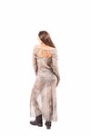 Abito Lungo Semitrasparente Pitonato con Culotte donna Tensione in - 3