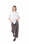 Pantaloni Sartoriali a Quadri donna Miss love - 2