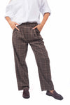 Pantaloni Sartoriali a Quadri donna Miss love - 1