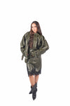 Giacca Corta in Ecopelle con Arricciature donna Miss love - 3