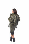 Giacca Corta in Ecopelle con Arricciature donna Miss love - 4