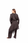 Pantaloni Neri con Gonna Pareo Rimovibile donna Tensione in - 5