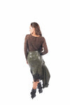 Gonna Midi in EcoPelle con Pizzo donna Miss love - 2