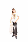 T-Shirt con Stampa e Applicazioni Strass donna Miss love - 2