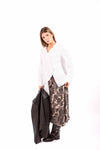 Camicia Bianca Asimmetrica con Bottoni Incrociati donna Miss love - 5