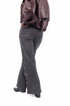 Jeans Barrel Fit Grigio con Stelle donna Miss love - 2