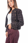 Giacca Military Style in Tweed donna Miss love - 3