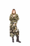 Gonna Midi a Portafoglio con Stampa Geometrica Verde donna Miss love - 5