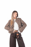Giacca Corta in Tweed Bouclé con Bottoni Dorati donna Miss love - 4