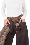 Jeans Barrel Fit con Cintura Cioccolato donna Miss love - 1