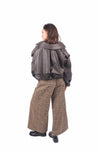 Pantaloni Palazzo a Quadri con Cintura donna Miss love - 2