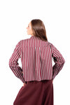 Camicia a Righe con Colletto Ampio donna Miss love - 4